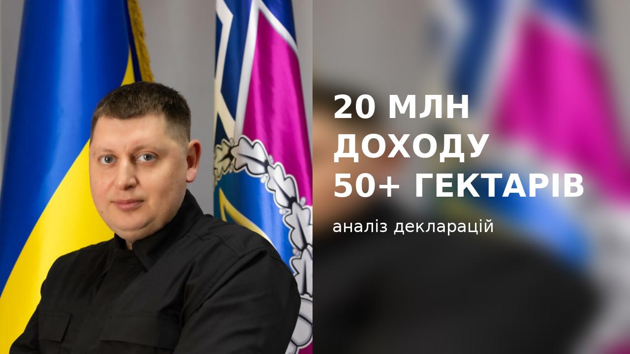 📰 💰 “Невидимий” ФОП, 20 мільйонів доходу і понад 50 гектарів землі: як змінювався майновий стан родини керівника ДКВС
