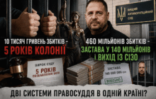 10 тисяч гривень збитків — 90 тисяч застави. 460 мільйонів збитків — застава у 140 мільйонів  і платна камера без черги